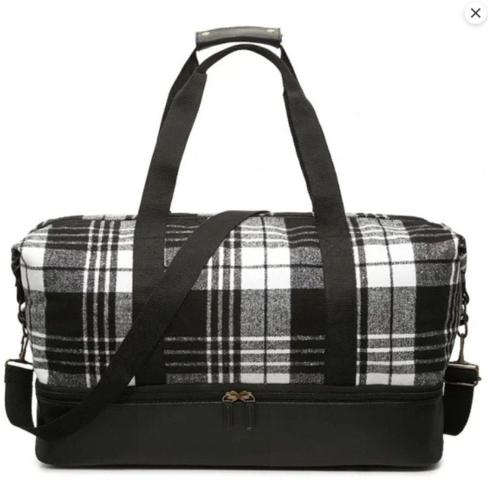 Plaid Weekender Bag